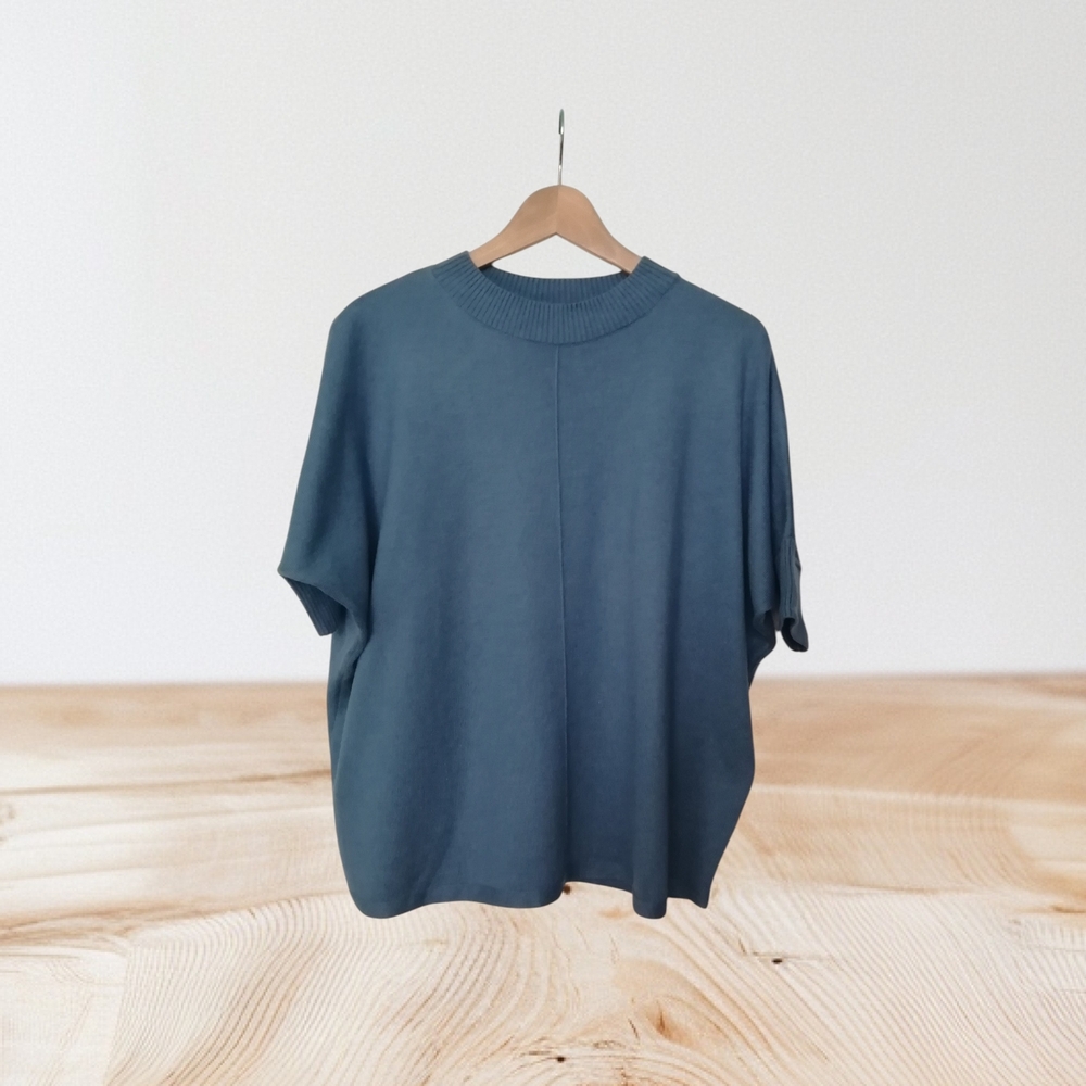 Massimo Dutti Light Blue Knit Sweater